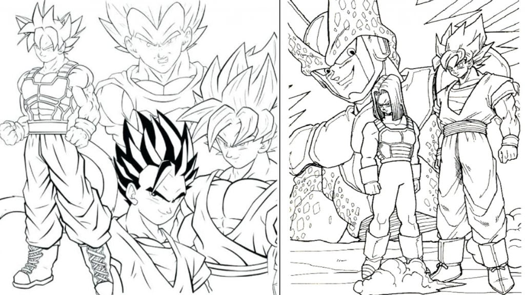 desenho de dragon ball para colorir e imprimir