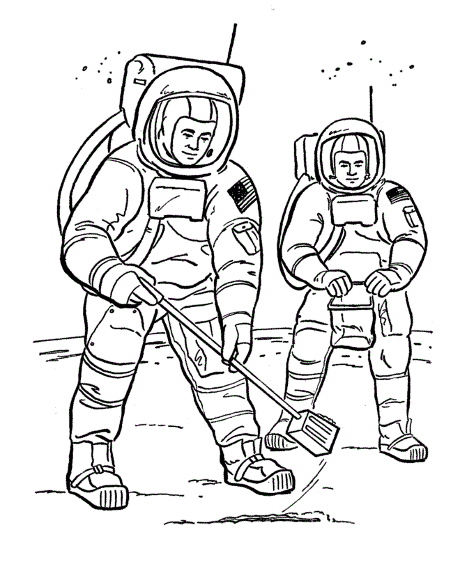 Desenho de astronauta para pintar