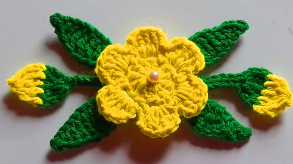 flor de croche diferente para aprender passo a passo