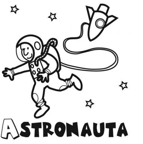 imagem de astronauta para imprimir