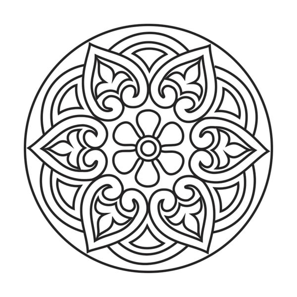 Desenho de mandala para imprimir