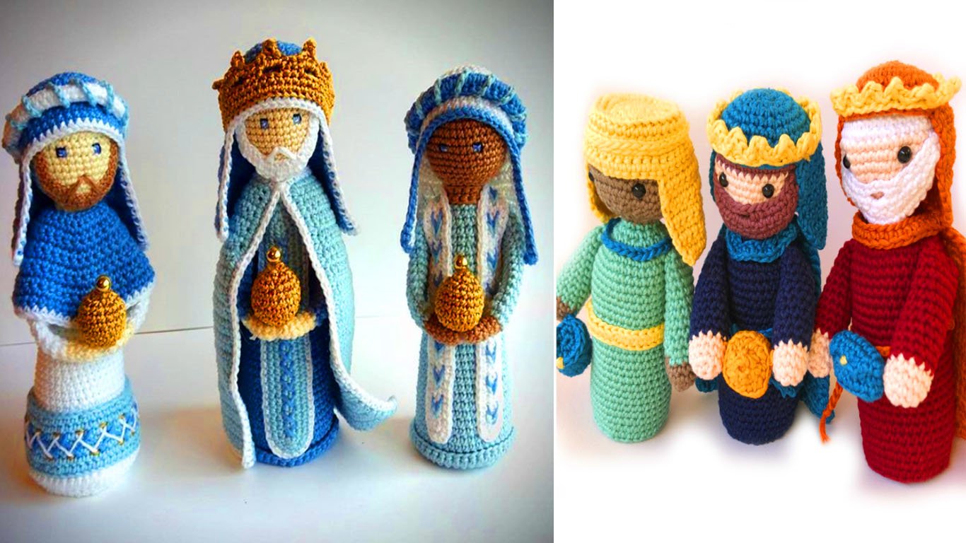 dia de reis santos 3 reis magos croche artesanato decoracao