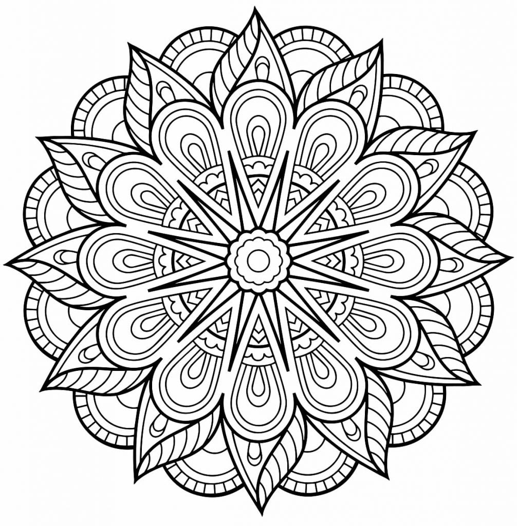 imagem de mandala para pintar