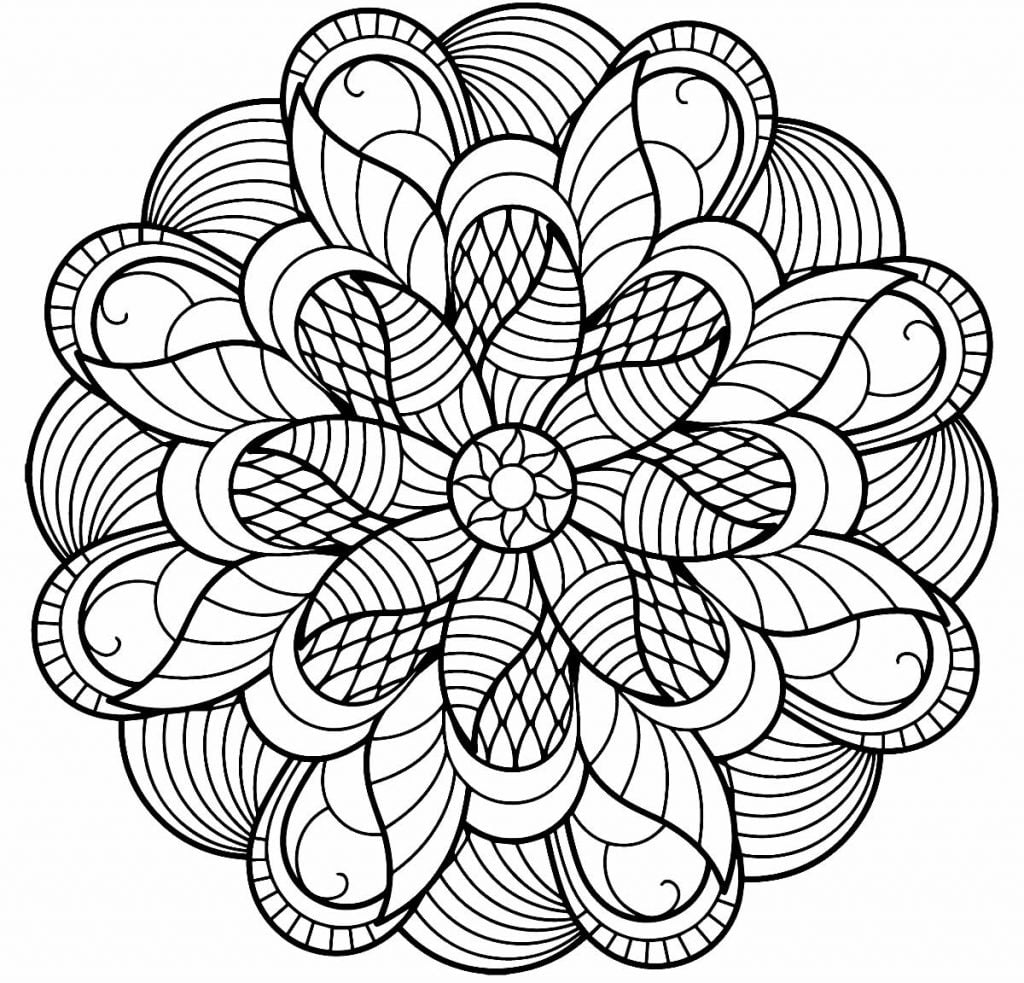 mandala para colorir