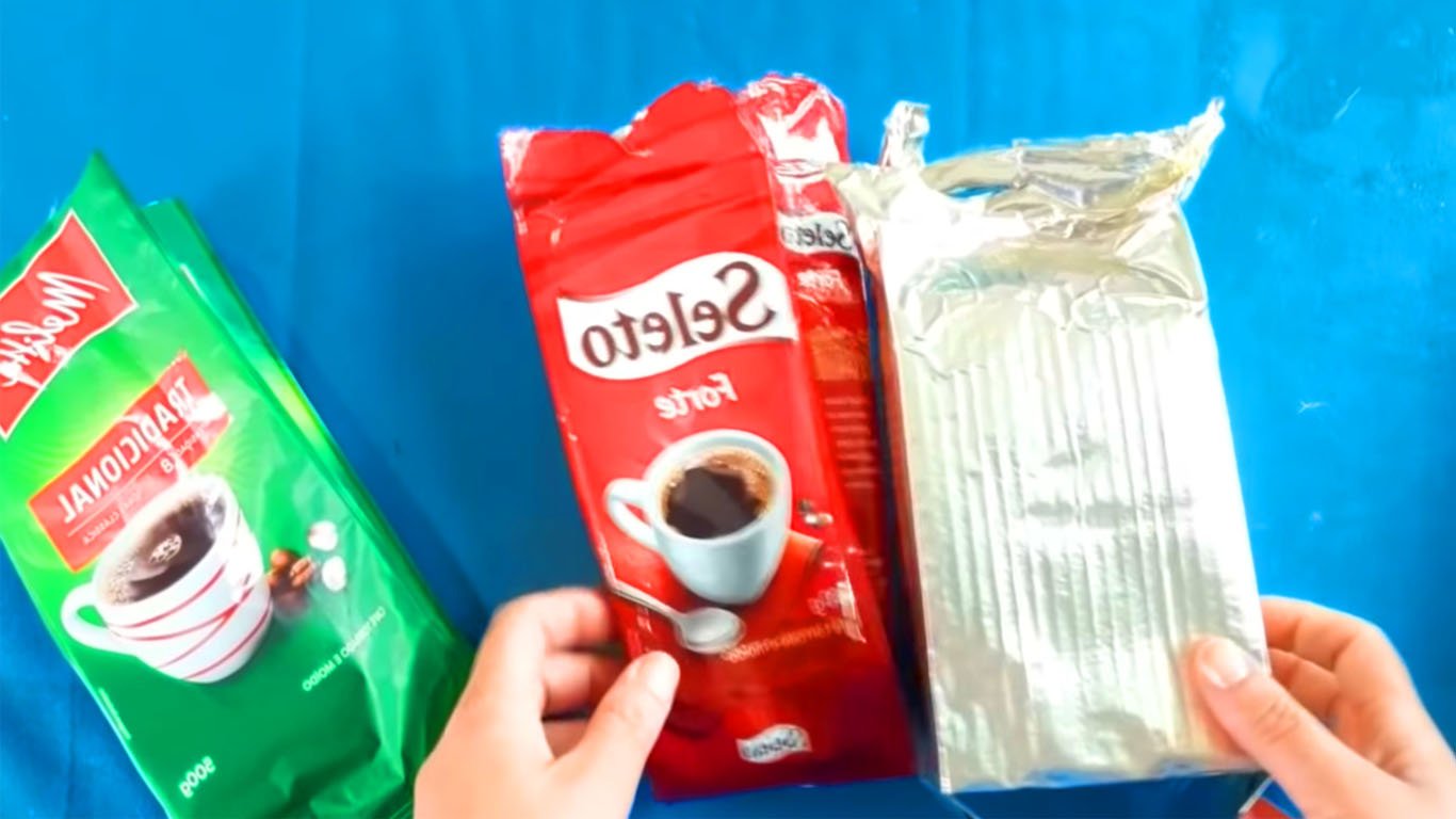 embalagem de cafe artesanato croche reciclar