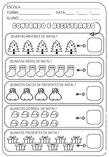 Atividades de natal educar para imprimir