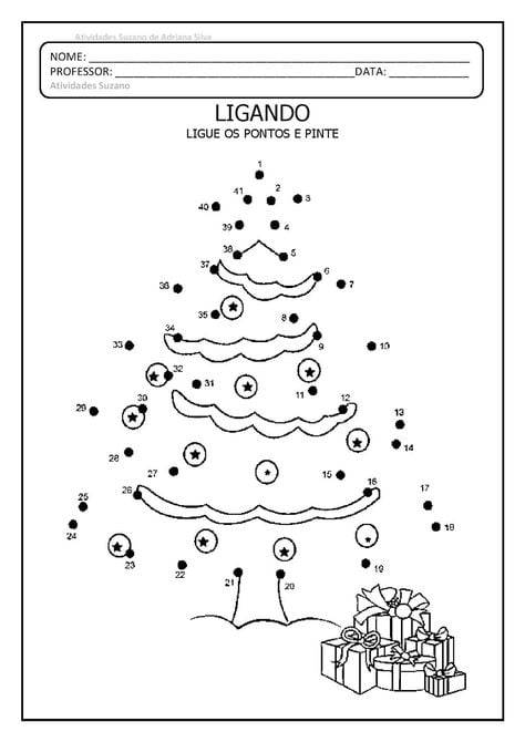 Atividades de natal para imprimir