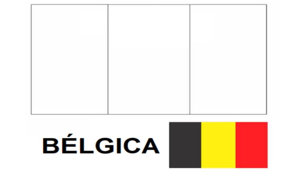 Bandeira da Bélgica para colorir