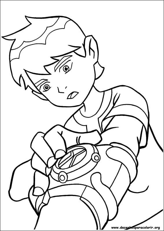 Ben 10 para colorir desenhar