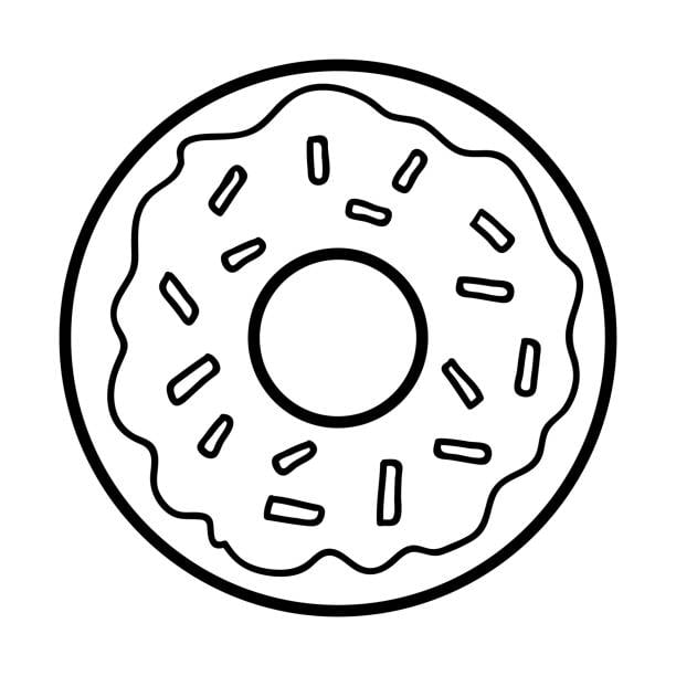 Desenho de donuts