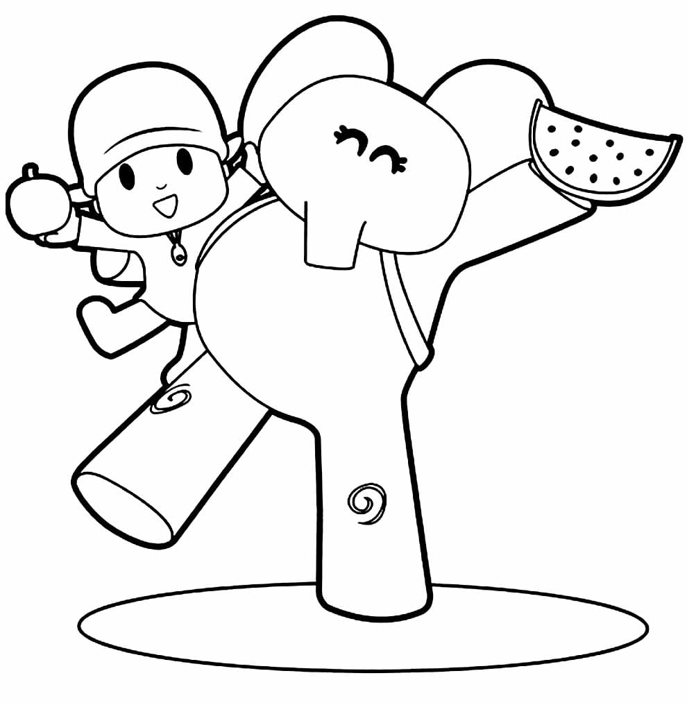 Pocoyo para colorir atividades