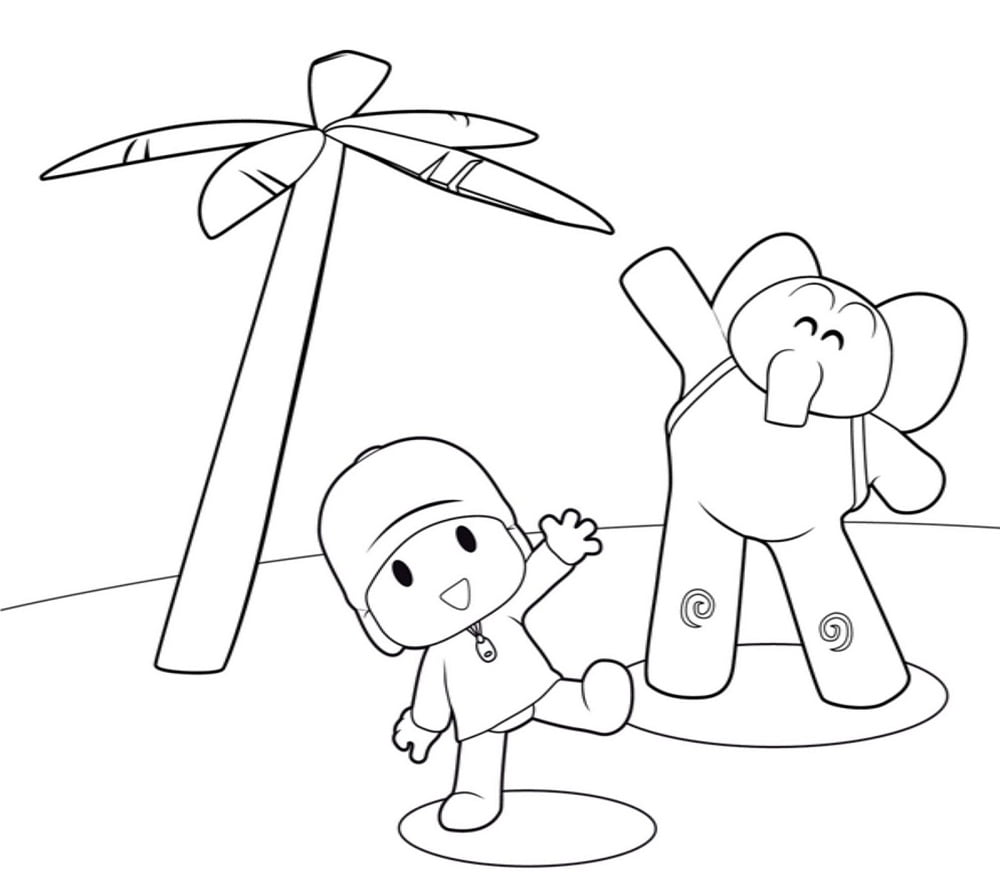 Pocoyo para colorir desenho