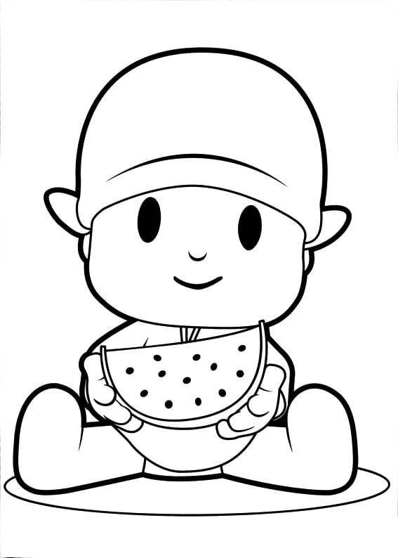 Pocoyo para colorir imprimir