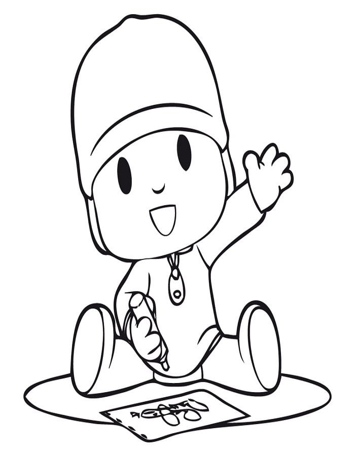 Pocoyo para colorir