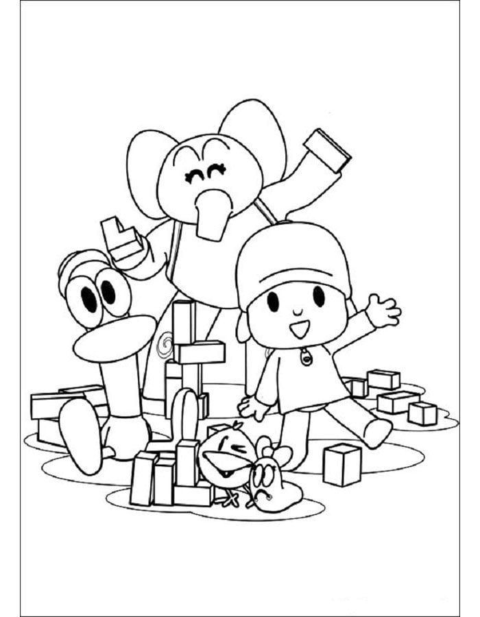 Pocoyo para imprimir turma completa