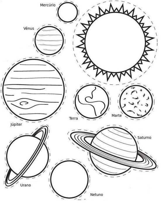 Sistema solar para desenhar