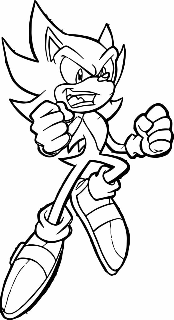 Sonic para colorir