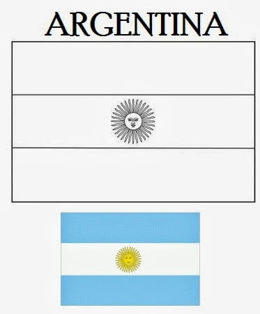 bandeira da Argentina para imprimir