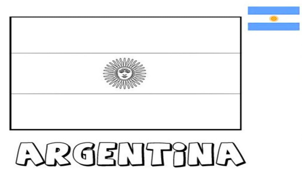 bandeira da argentina para colorir imprimir