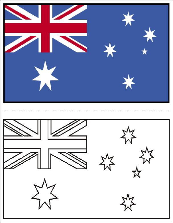 bandeira da austrália para imprimir