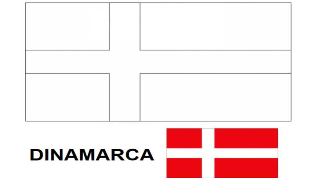 bandeira da dinamarca para colorir e imprimir copa