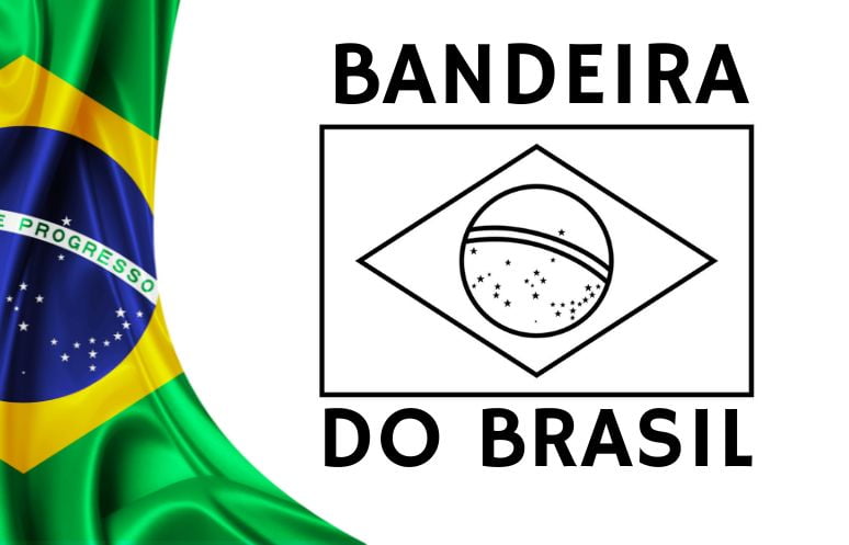 bandeira do brasil para pintar