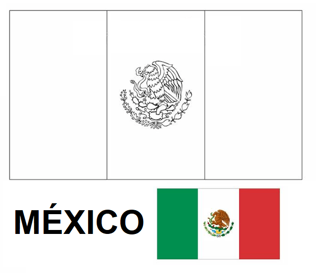 bandeira do méxico para imprimir