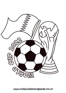 copa do mundo 2022 para colorir