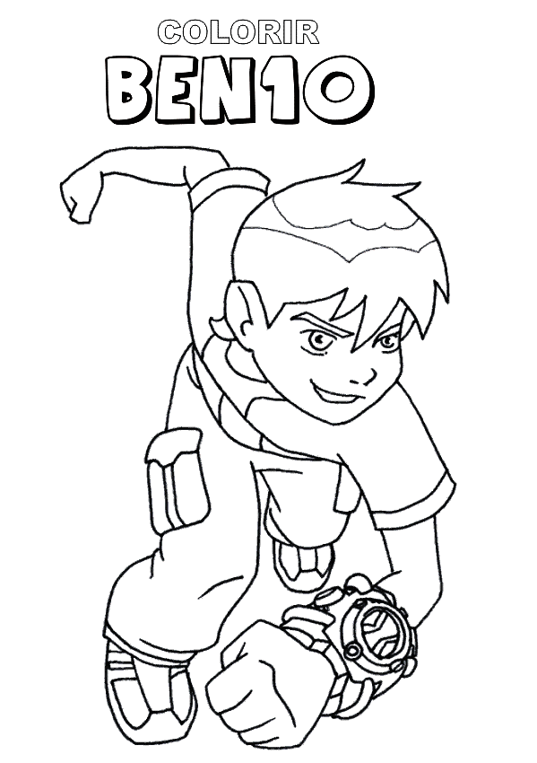 desenho Ben 10 para colorir