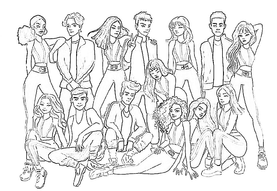 desenho Now united para colorir