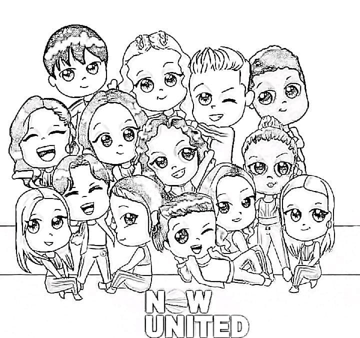 desenho Now united para impirmir