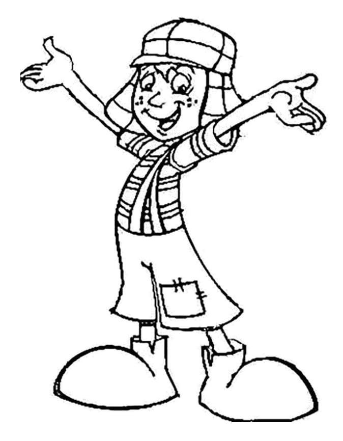 desenho-chaves-sorrindo-para-colorir