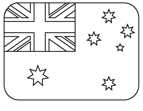 desenho da bandeira da austrália