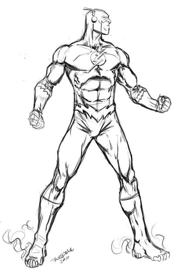 desenho do flash desenhar