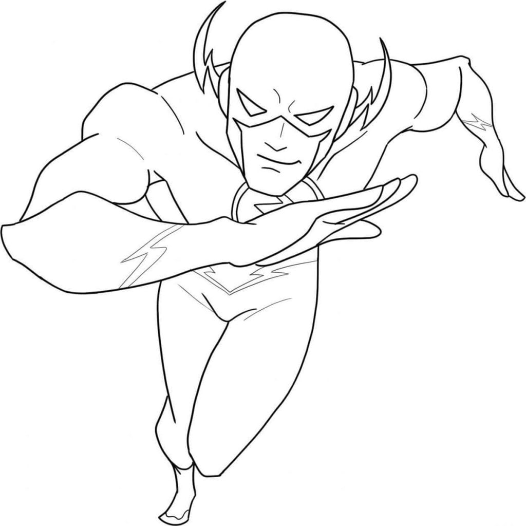 desenho do flash para colorir