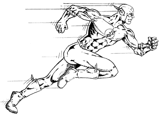 desenho do flash para imprimir