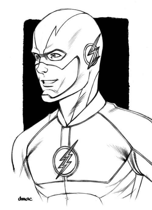 desenho do flash para pintar