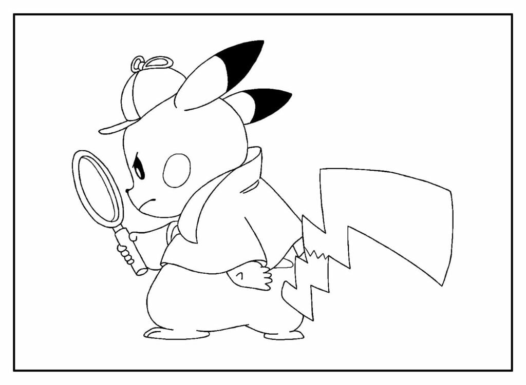 desenho do pikachu atividades