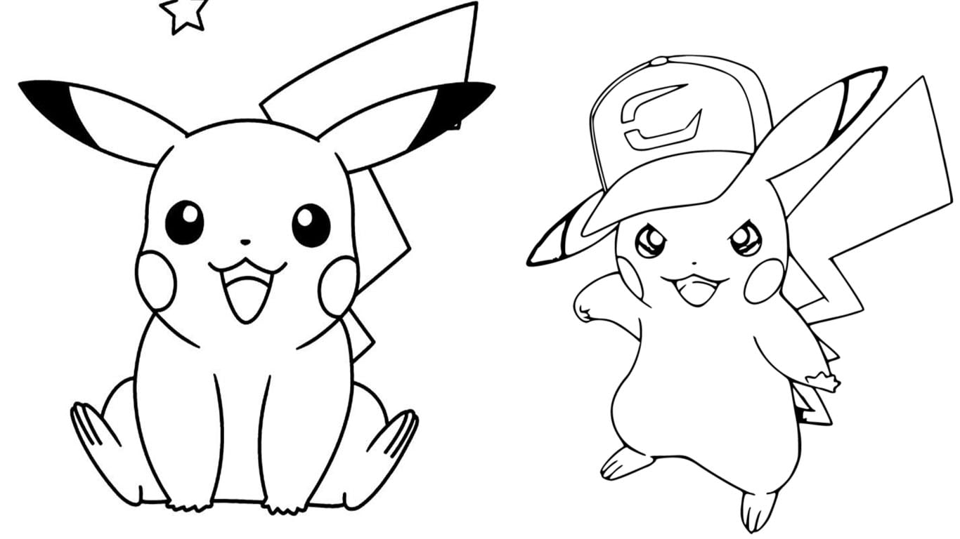 desenho do pikachu para colorir imprimir