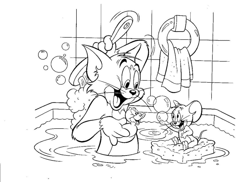 desenho do tom e jerry atividades