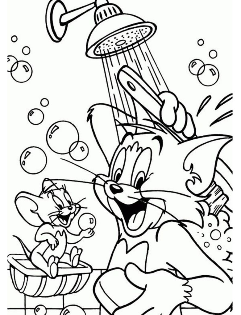 desenho do tom e jerry para colorir