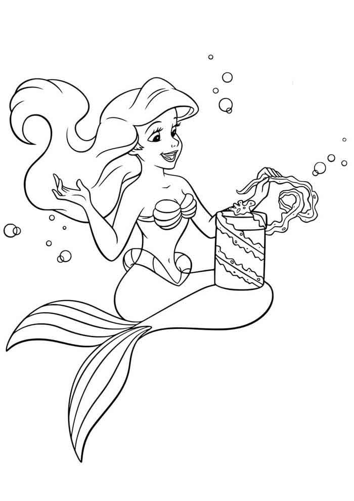 desenho imprimir ariel-para-colorir