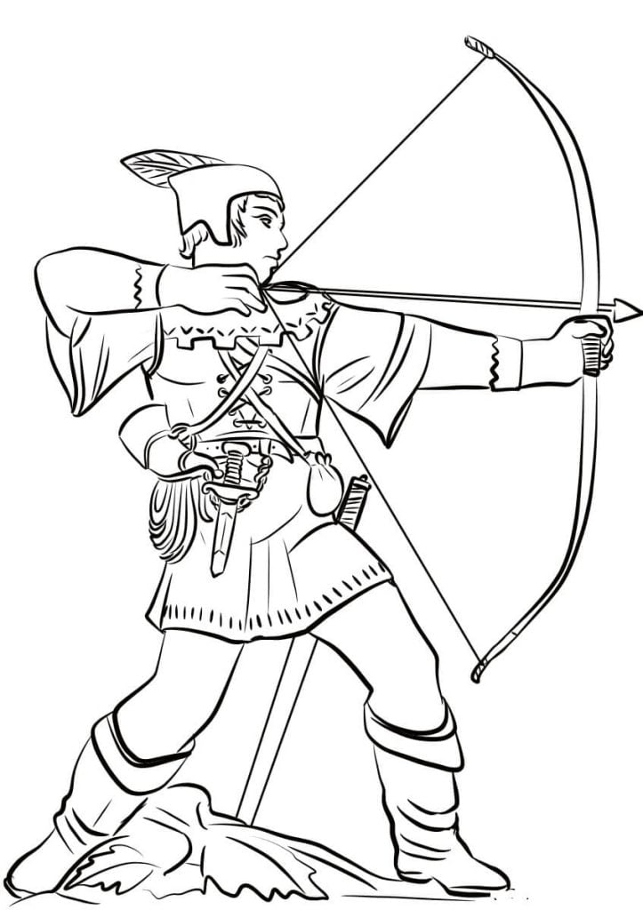 desenho-robin-hood para desenhar