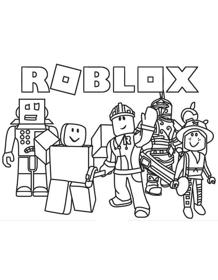 desenho roblox-imprimir