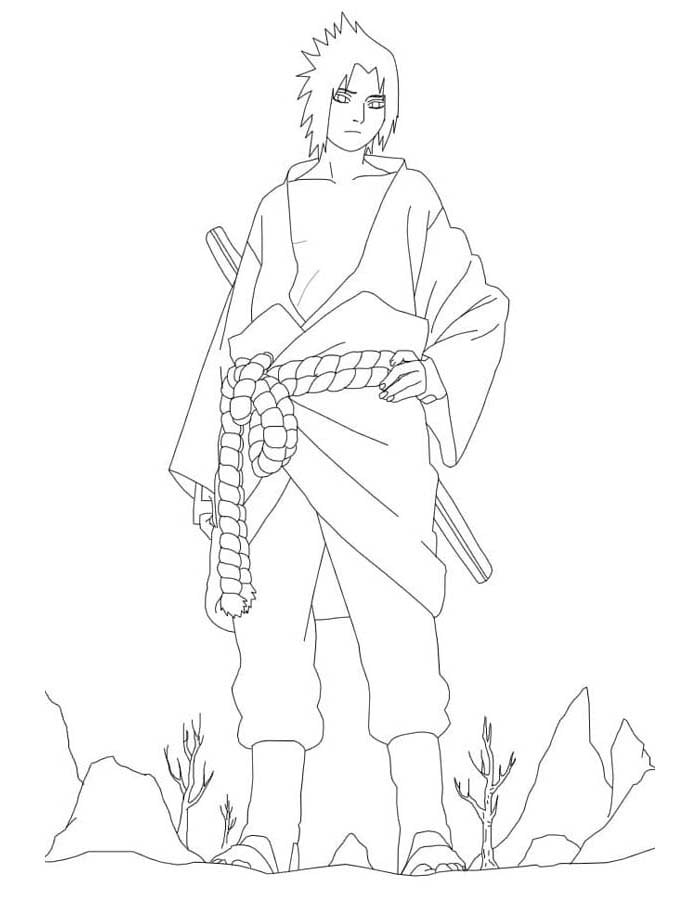 desenho sasuke-para-atividades