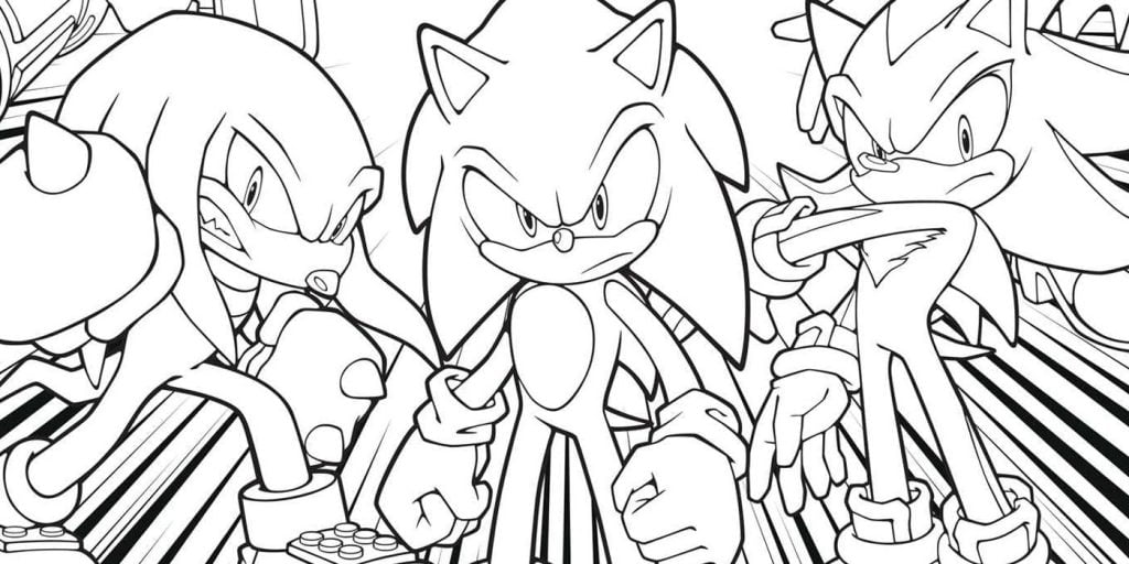 imagem do Sonic para pintar