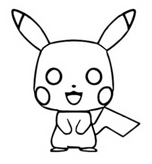 imagem do pikachu para colorir