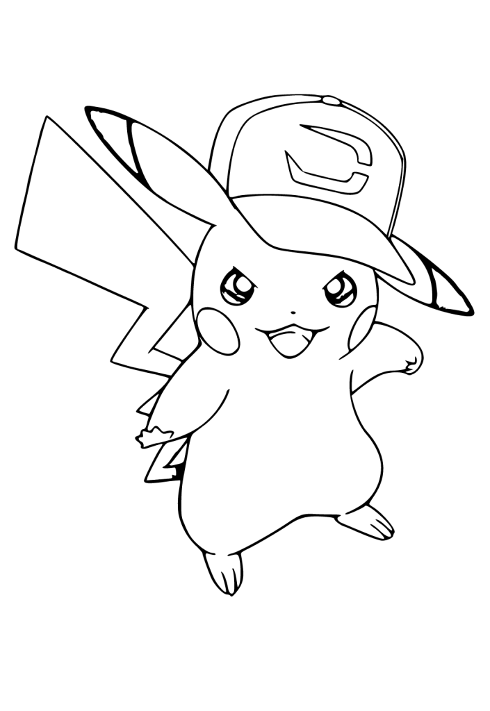 imagem do pikachu para imprimir