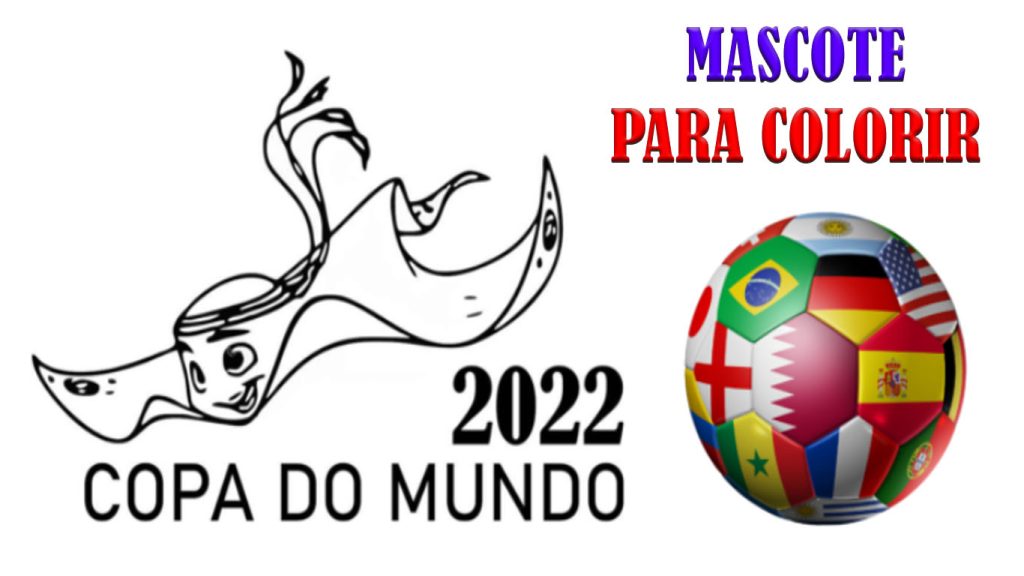 mascote da copa do mundo 2022 para colorir imprimir atividades