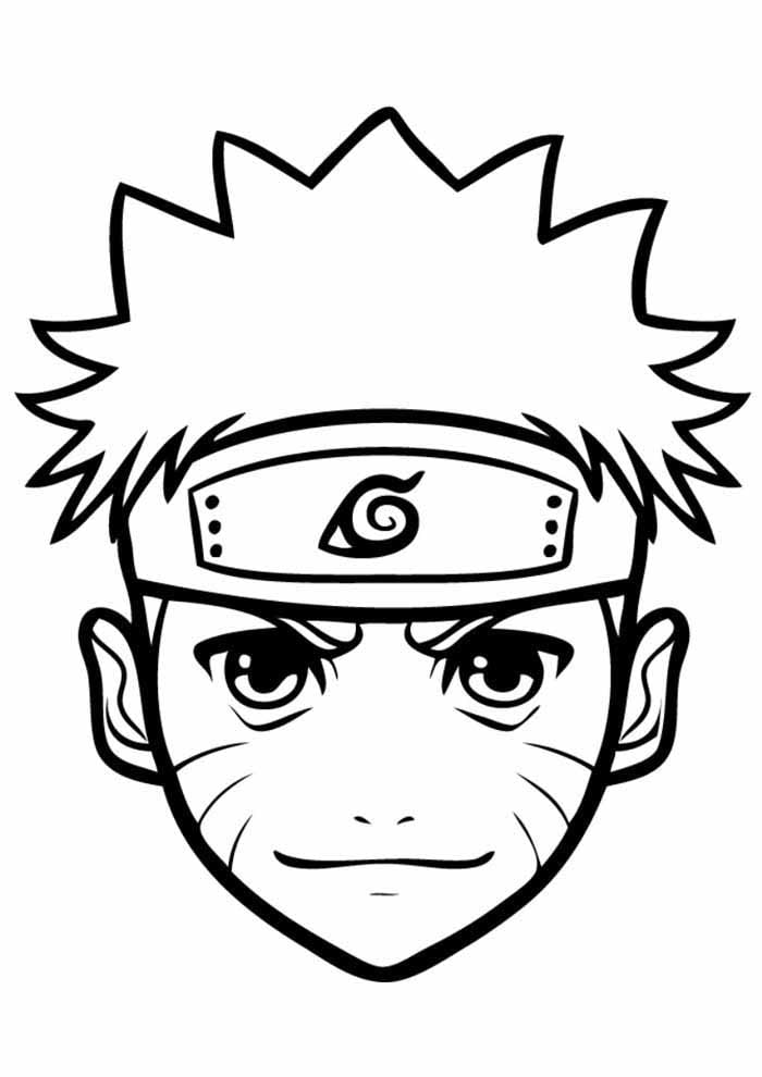 molde mascara naruto